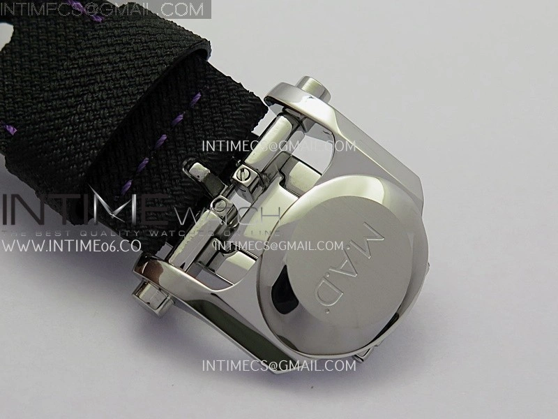 MB&F M.A.D.1.Purple SS K1F 1:1 Best Edition on Black Leather Strap Miyota 821A